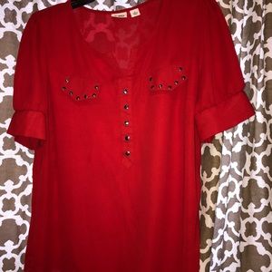 ❤️Red Studded Blouse❤️